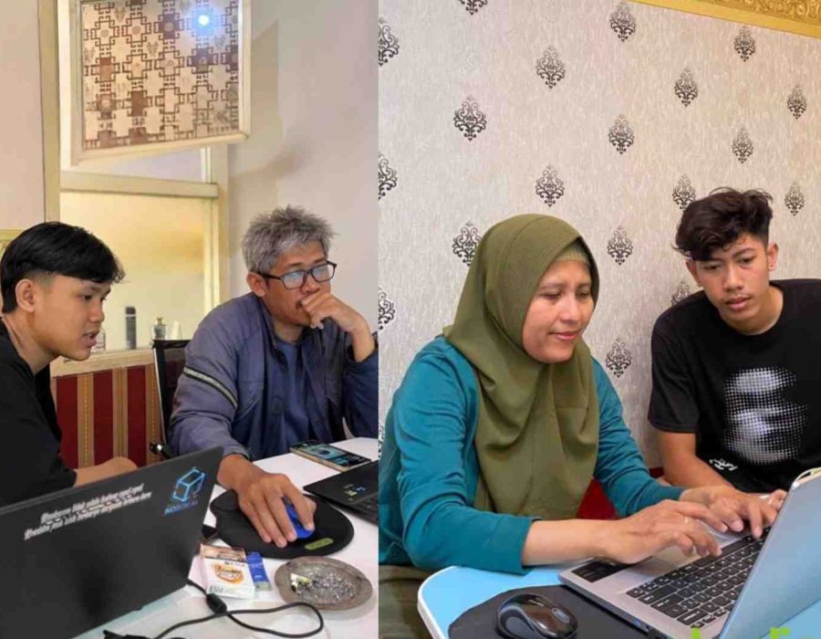 Hijau Putih dan Coklat Tradisional Pertemuan Undangan (2)